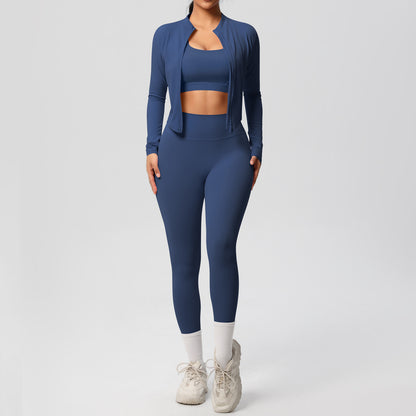 Ensemble de yoga moulant pour sports de plein air