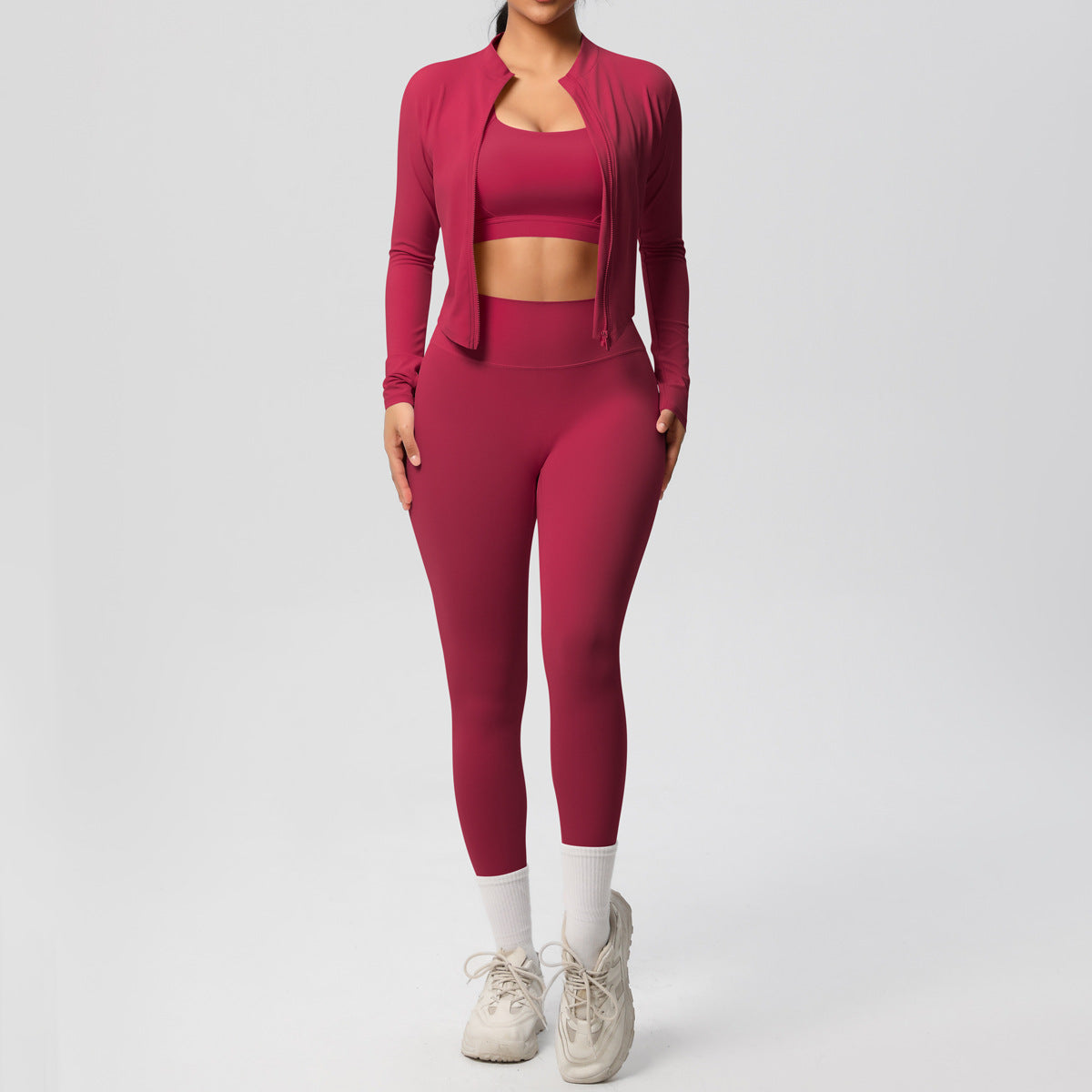 Ensemble de yoga moulant pour sports de plein air