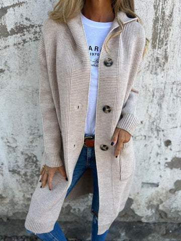 Gilet mi-long en maille