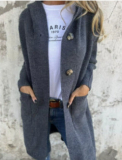 Gilet mi-long en maille