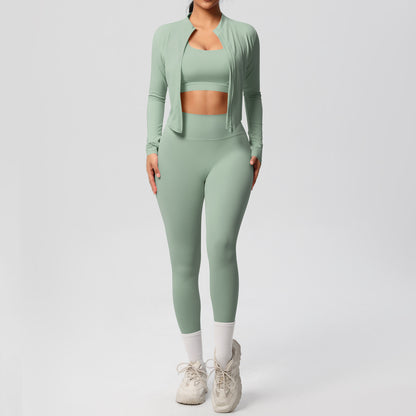 Ensemble de yoga moulant pour sports de plein air