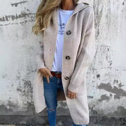 Gilet mi-long en maille