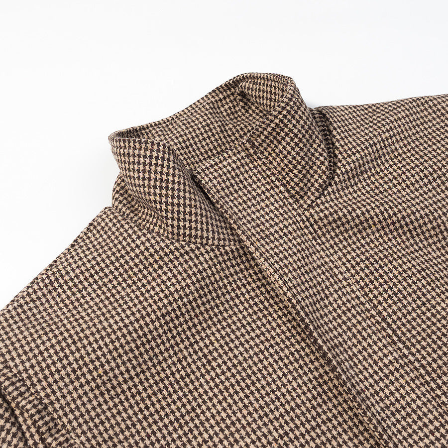 Veste pilote loose à carreaux – Femme