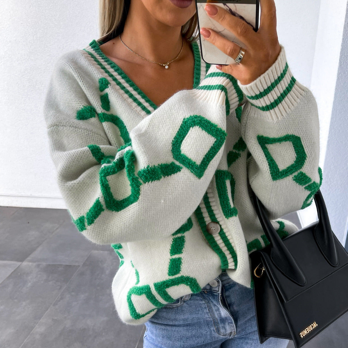 Gilet cardigan femme à manches chauve-souris amples en maille