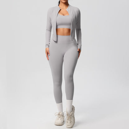 Ensemble de yoga moulant pour sports de plein air