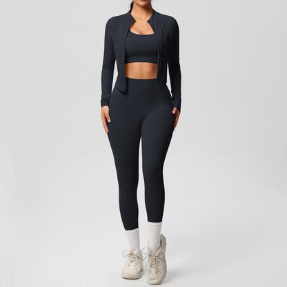 Ensemble de yoga moulant pour sports de plein air