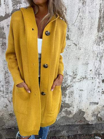 Gilet mi-long en maille