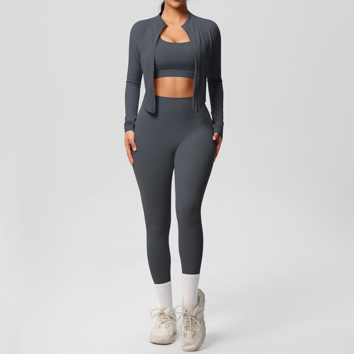 Ensemble de yoga moulant pour sports de plein air