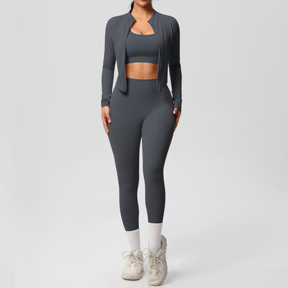 Ensemble de yoga moulant pour sports de plein air