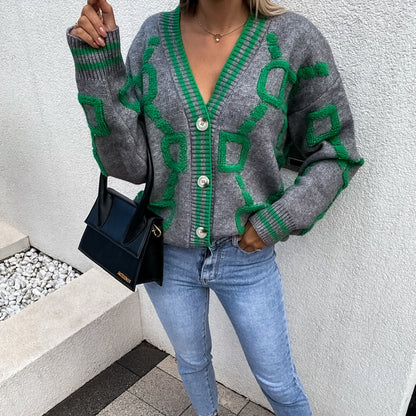 Gilet cardigan femme à manches chauve-souris amples en maille