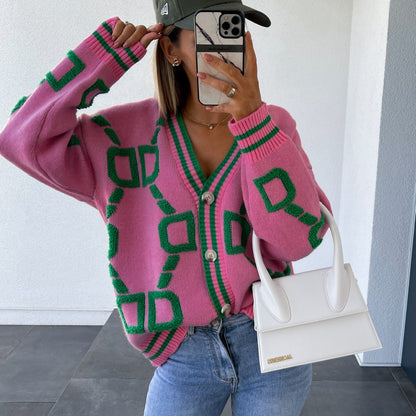 Gilet cardigan femme à manches chauve-souris amples en maille