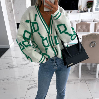 Gilet cardigan femme à manches chauve-souris amples en maille