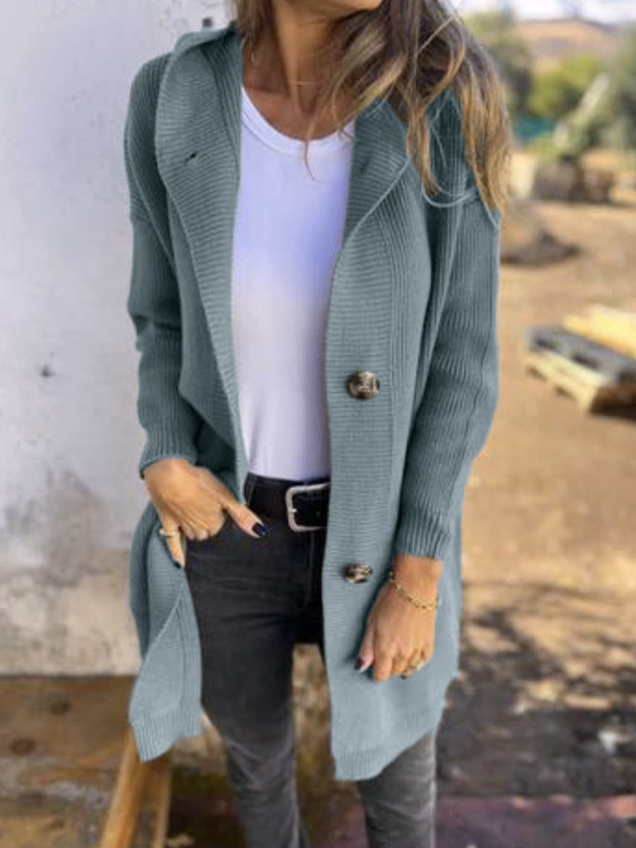 Gilet mi-long en maille